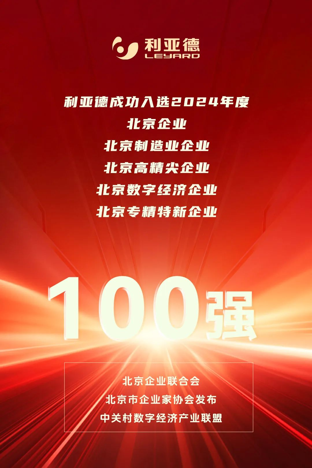 一连三年!BC贷荣登北京百强企业五大榜单